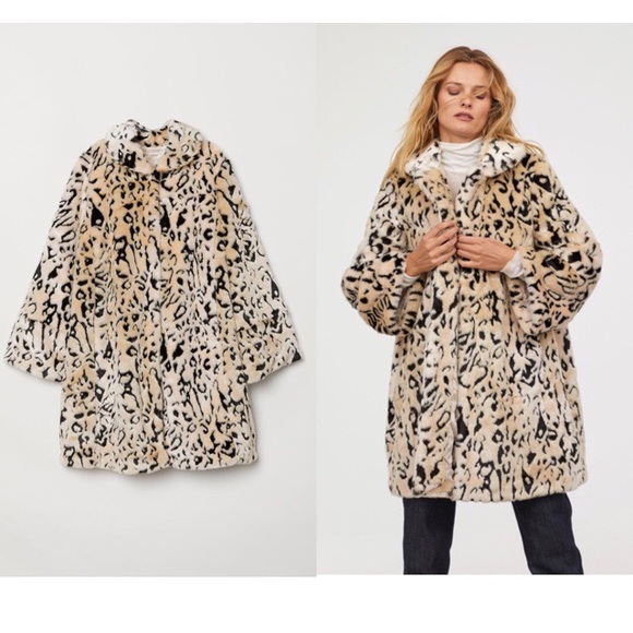 H&M Jackets & Blazers - ✨SALE✨H&M Leopard Faux Fur Coat